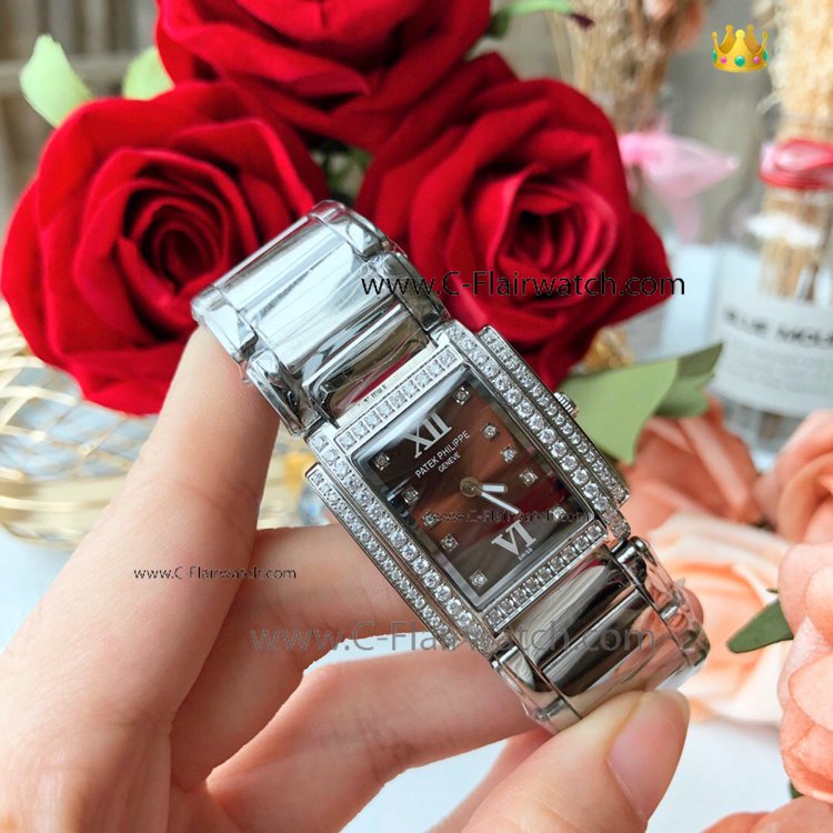 New Patek Philippe Twenty-4 Lady Watch SS Brown Dial